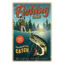 Blechschild "Fishing Tours" 30 x 40 cm...