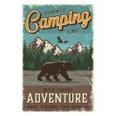 Blechschild "Summer Camping Time wild Forest"...