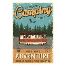 Blechschild "Summer Camping Time Adventure" 30...