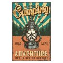 Blechschild "Summer Camping Time Adventure...