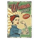 Blechschild "Women power you are stronger" 30 x...