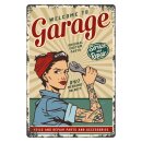 Blechschild "Welcome Garage Service 24/7" 30 x...
