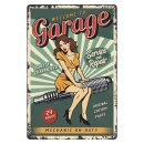 Blechschild "Welcome Garage 24 hours" 30 x 40...