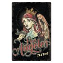 Blechschild "Tattoo Los Angeles" 30 x 40 cm...