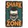 Blechschild "Shark Zone" 30 x 40 cm Dekoschild Haie