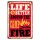Blechschild "Life better Camp Fire" 30 x 40 cm Dekoschild Feuerstelle