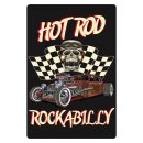Blechschild "Hot Rod Rockabilly" 30 x 40 cm...