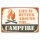 Blechschild "Campfire life is better" 40 x 30 cm Dekoschild Camping