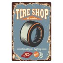Blechschild "Tire Shop & Service" 30 x 40...