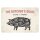 Blechschild "Cuts of Pork" 40 x 30 cm Dekoschild Schweinefleisch