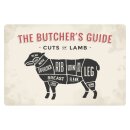 Blechschild "Cuts of Lamb" 40 x 30 cm...