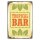 Blechschild "Tropical Bar" 30 x 40 cm Dekoschild Tiki Bar