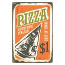 Blechschild "Pizza Authentic Italian" 30 x 40...