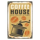 Blechschild "Coffee House Best in Town" 30 x 40...