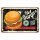 Blechschild "Hot Burgers Best in Town" 40 x 30 cm Dekoschild Hamburger