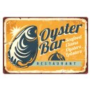 Blechschild "Oyster Bar Seafood Restaurant" 40...