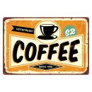 Blechschild "Coffee Hot & Fresh" 40 x 30 cm...