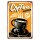 Blechschild "Coffee extra strong" 30 x 40 cm Dekoschild Kaffeegenuss