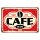 Blechschild "Cafe Bar" 40 x 30 cm Dekoschild Cafébar