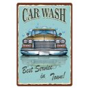 Blechschild "Car Wash Best Service in Town" 30...