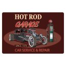 Blechschild "Hot Rod Garage Car Service &...