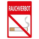 Blechschild "Rauchverbot - rot" 30 x 40 cm...