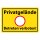 Blechschild "Privatgelände Betreten Verboten - gelb" 40 x 30 cm Dekoschild Privat