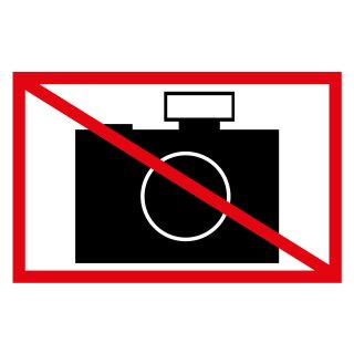 Blechschild "Fotografieren verboten" 40 x 30 cm Dekoschild Verbot