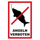 Blechschild "Angeln verboten" 30 x 40 cm...