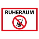 Blechschild "Ruheraum Handy verboten" 40 x 30...