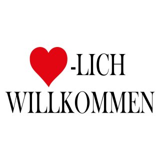 Blechschild "Herzlich Willkommen" 40 x 30 cm Dekoschild Begrüßung