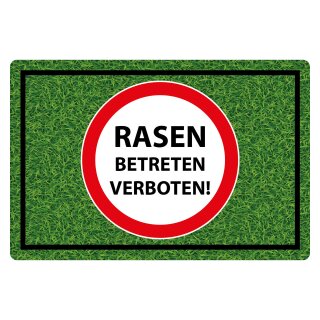 Blechschild "Rasen Betreten verboten" 40 x 30 cm Dekoschild Rasen nicht betreten