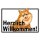 Blechschild "Hunde Herzlich Willkommen" 40 x 30 cm Dekoschild Hund willkommen