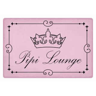 Blechschild "Pipi Lounge Toilette" 40 x 30 cm Dekoschild Toiletten