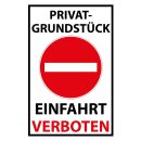 Blechschild "Privat Einfahrt verboten" 30 x 40...