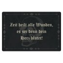 Blechschild "Zeit heilt alle Wunden es sei" 40...