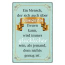 Blechschild "Mensch der sich Kleinigkeiten" 30...