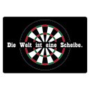 Blechschild "Die Welt ist eine Scheibe" 40 x 30...