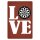 Blechschild "Love Dart" 30 x 40 cm Dekoschild Dart Spiel