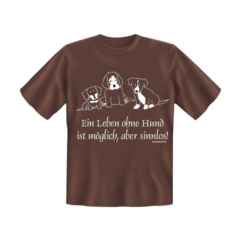 TShirt mit Motiv/Spruch ein Leben ohne Hund Größe M, 10,99