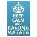 Blechschild "Keep Calm and Hakuna Matata" 30 x...