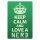 Blechschild "Keep Calm and love a Nerd" 30 x 40 cm Dekoschild Lebensweisheit