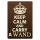 Blechschild "Keep Calm and carry a wand" 30 x 40 cm Dekoschild Lebensmotto