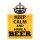 Blechschild "Keep Calm and have a Beer" 30 x 40 cm Dekoschild Weisheiten