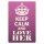 Blechschild "Keep Calm and love her" 30 x 40 cm Dekoschild Sinnspruch