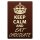 Blechschild "Keep Calm and eat Chocolate" 30 x 40 cm Dekoschild Spruch des Tages