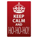 Blechschild "Keep Calm and Ho Ho Ho" 30 x 40 cm...