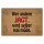 Blechschild "Wer andere jagt wird selbst müde" 40 x 30 cm Dekoschild Weisheiten