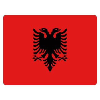 Blechschild "Flagge Albanien" 40 x 30 cm Dekoschild Fahne Albanien