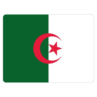 Blechschild "Flagge Algerien" 40 x 30 cm Dekoschild Länderfahnen
